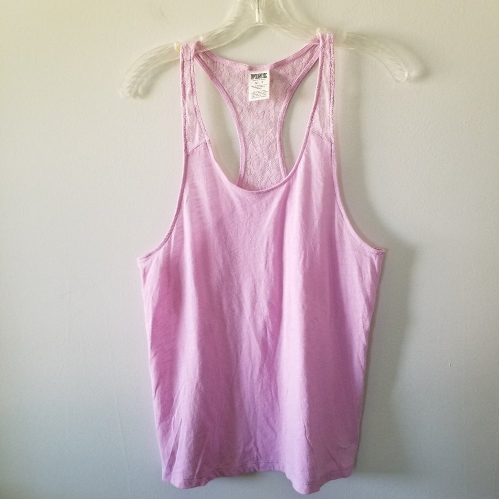 Victoria's Secret PINK Razorback Lace Lightweight Fitness Gym Tank Top XS